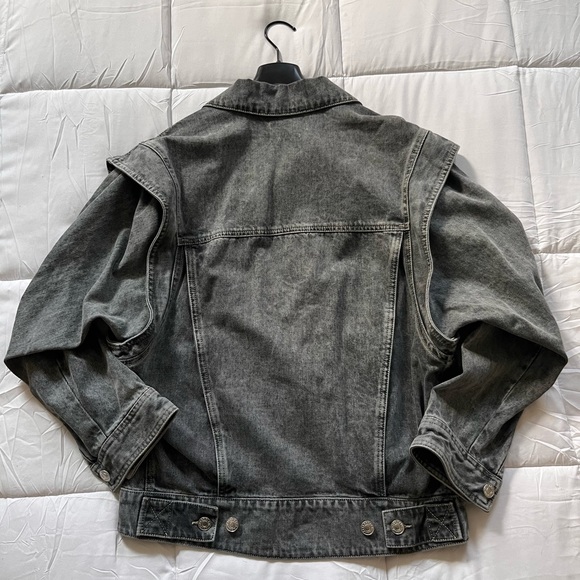 Isabel Marant Etoile Harmon Jacket. Grey denim. Size 36. - Picture 2 of 6